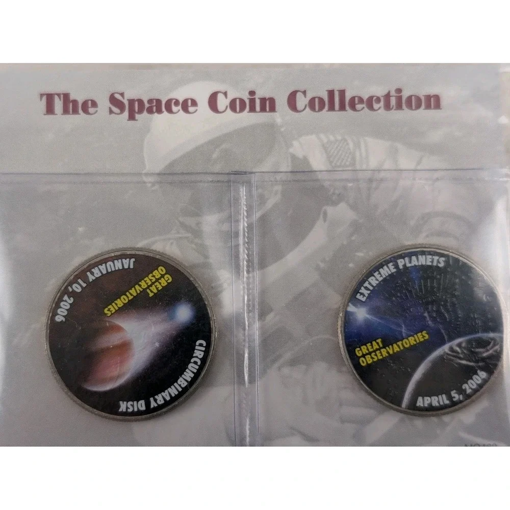 Mystic Stamp Space Coin Collection Kennedy Half Dollars Apollo NASA Lot of 13